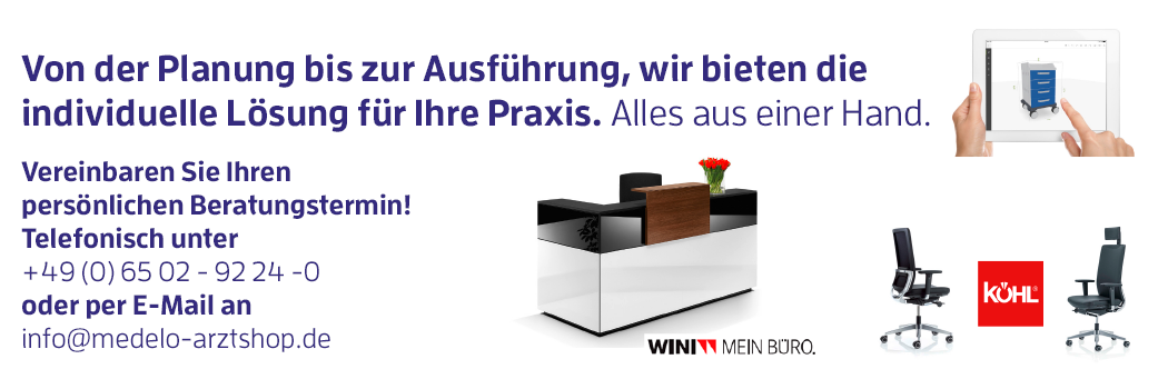 MEDELO ArztShop! - Kontaktformular per Klick öffnen MEDELO Praxisplanung und Praxiseinrichtung